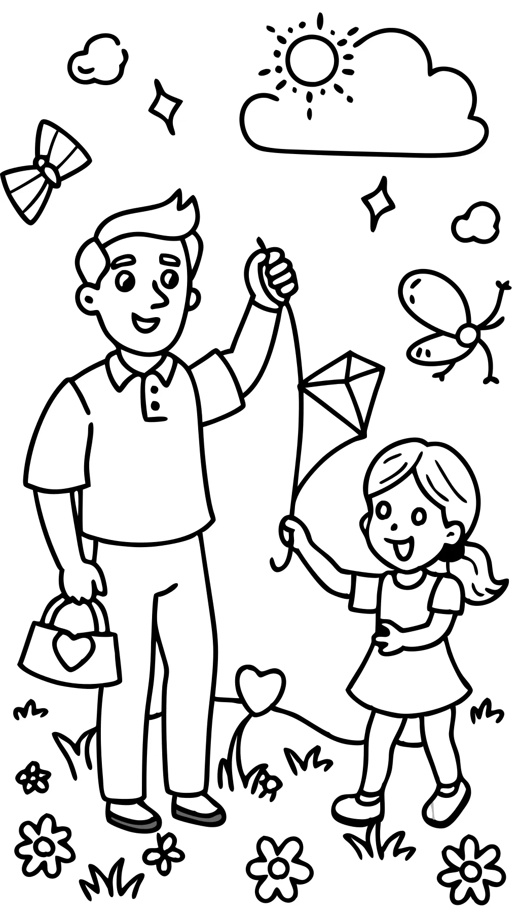 daughter fathers day coloring pages